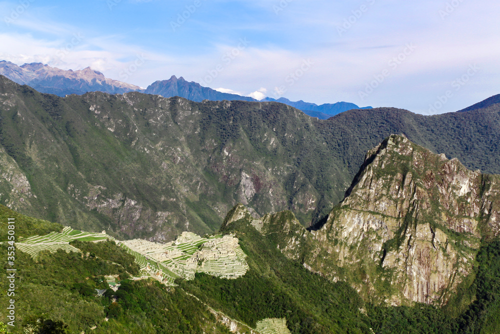 mountain landscape in the mountains Machu Picchu