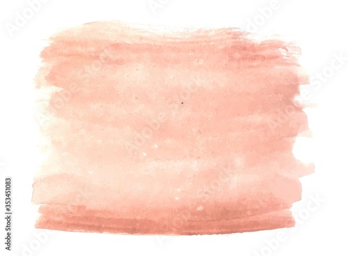Vector watercolor cream color smear isolated on a white background, stock illustration for design and decoration, banner, card, logo, template