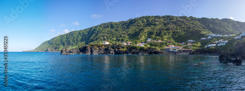 Walk on the Azores archipelago. Discovery of the island of sao jorge, Azores. Portugal. , Azores. Velas