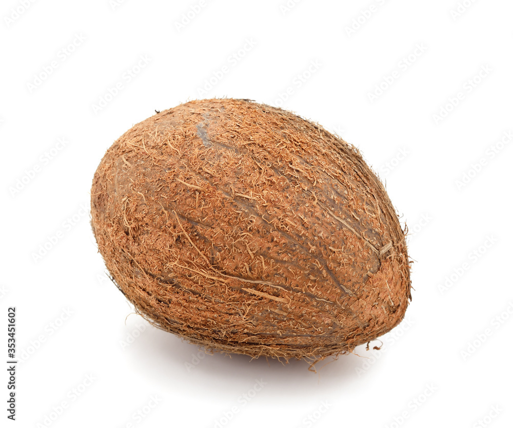 One ripe coconut. One ripe coconut.