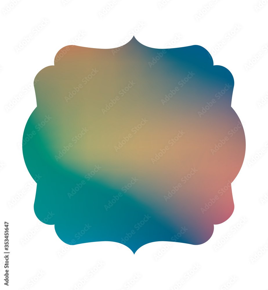 Isolated blue and light gradient frame banner vector design Isolated blue and light gradient frame banner vector design