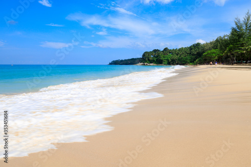 landscape view surin beach summer holiday Phuket Thailand