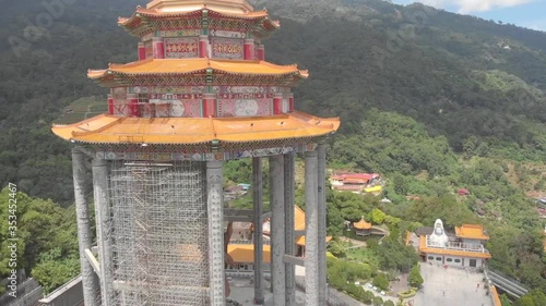 Kek Lok Si Temple Drone view, Malaysia