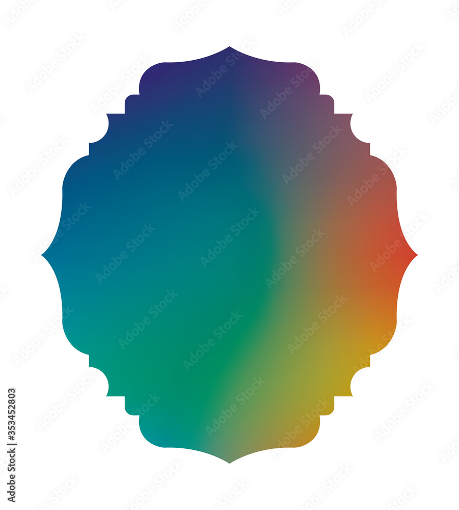 Blue gree and red gradient frame banner vector design Blue gree and red gradient frame banner vector design