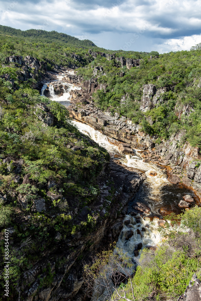 parque nacional
cachoeira dos saltos
chapada dos veadeiros
alto paraiso
goias