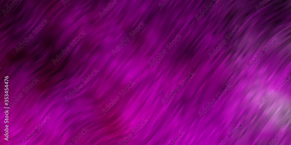 Obraz premium Light Pink vector backdrop with bent lines. Colorful illustration in circular style with lines. Pattern for business booklets, leaflets
