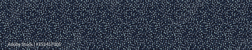 

Indigo blue doodle confetti seamless border pattern. Sketchy dotty sprinkles vector background. Modern dark navy ribbon trim edge. Hand drawn quirky  bordure. Masculine winter decor textile  banner