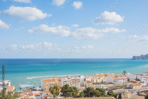 ALTEA, SPAIN - FEBRUARY 23, 2019: Altea Mediterranean sea, Alicante, Valencia