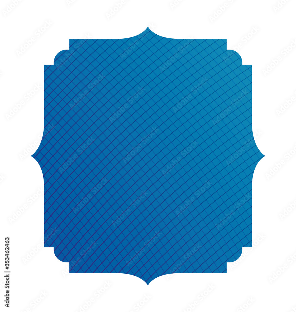 Isolated blue gradient frame banner vector design Isolated blue gradient frame banner vector design