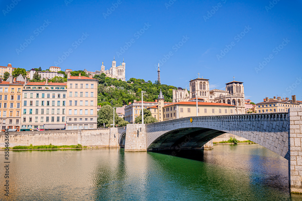 Obraz premium Quartier Saint-Jean dans le Vieux Lyon