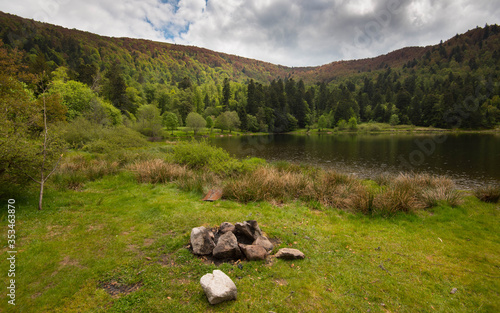 lac de blanchemer in den vogesen photo