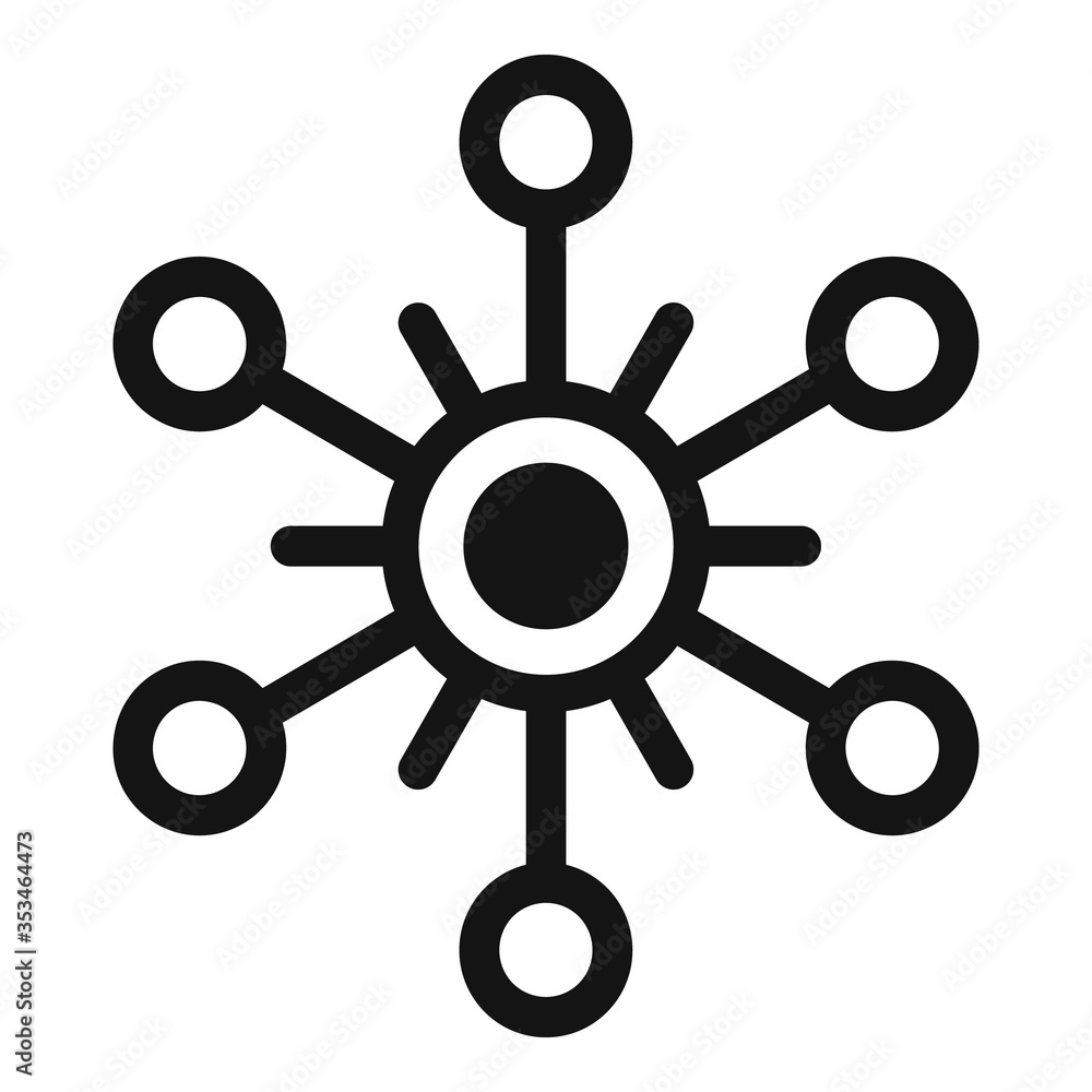 New Year snowflake icon. Simple illustration of New Year snowflake vector icon for web design isolated on white background New Year snowflake icon. Simple illustration of New Year snowflake vector icon for web design isolated on white background