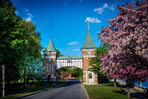 La porte des anciens maires is commemorative gate to the mayors of the city of Saint-Hyacinthe, Quebec, Canada