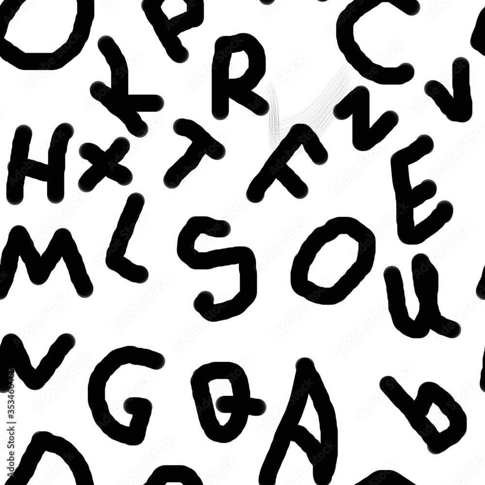 Seamless pattern English alphabet letters in black for websites magazines articles textiles fabrics Seamless pattern English alphabet letters in black for websites magazines articles textiles fabrics