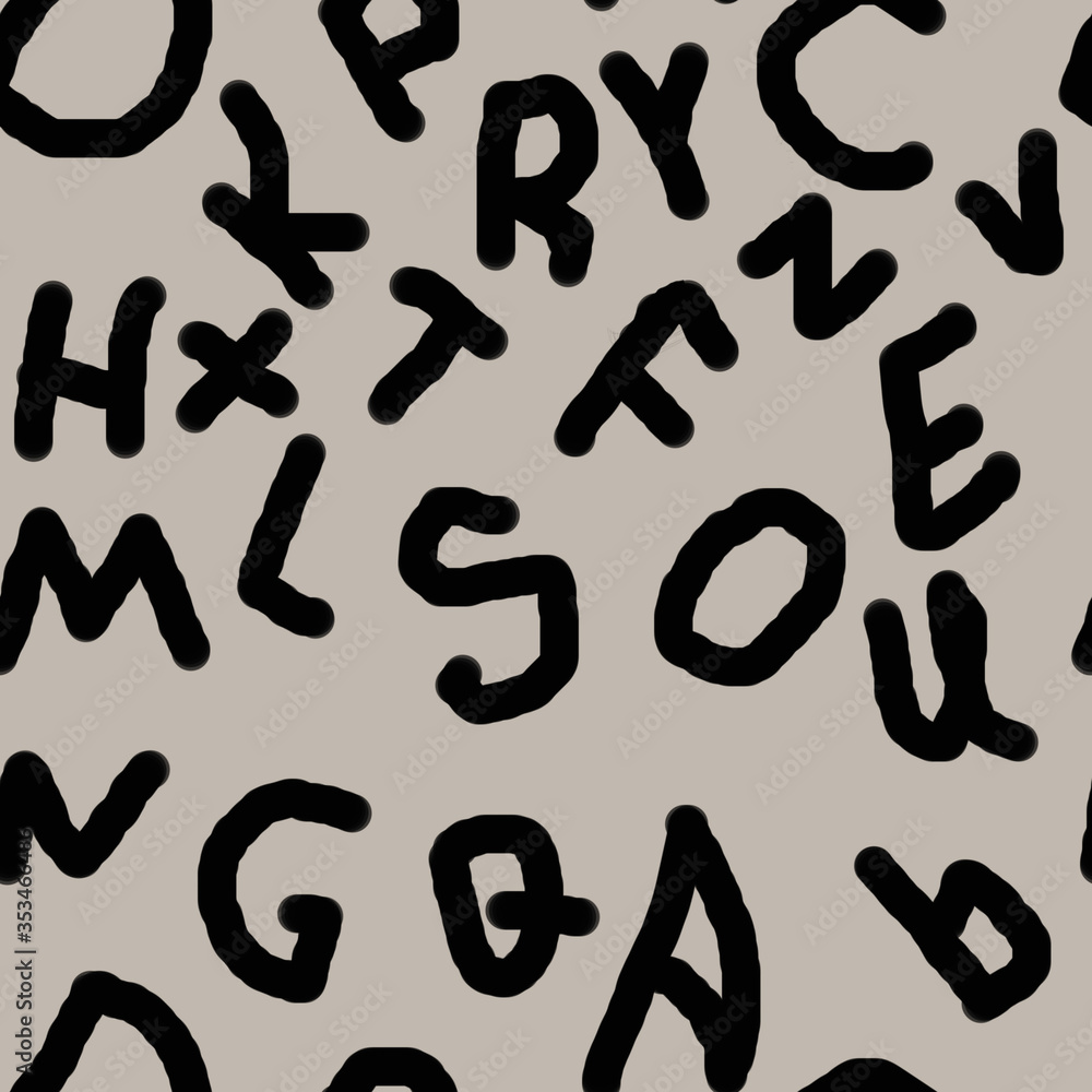 Seamless pattern English alphabet letters in black for websites magazines articles textiles fabrics Seamless pattern English alphabet letters in black for websites magazines articles textiles fabrics