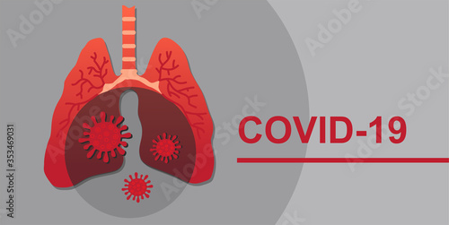 coronavirus infection pandemic digital illustration