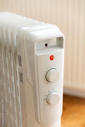 electrical radiator heater isolated. oil electric radiator 