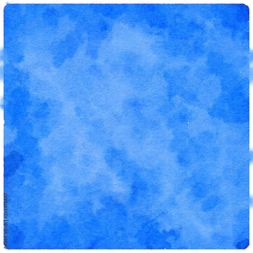 Obraz premium Blue watercolor background