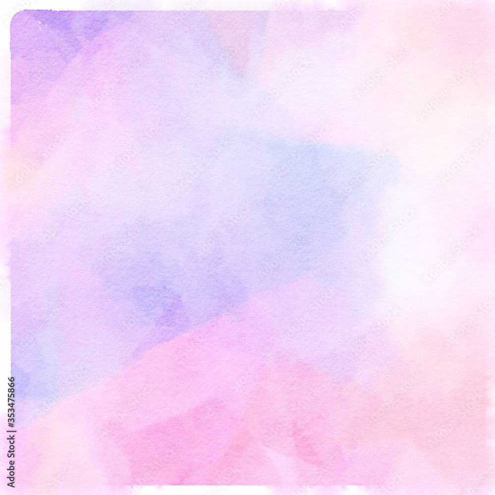 Fototapeta premium Light pink and purple watercolor background
