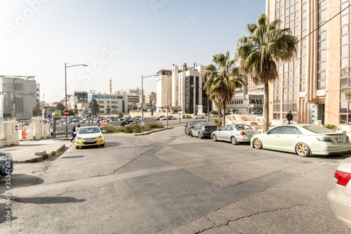 Cuadro en lienzo AMMAN, JORDAN - FEBRUARY 15: Streets of Amman the capital city of Jordan, on 15th February 2019 in Amman, Jordan
