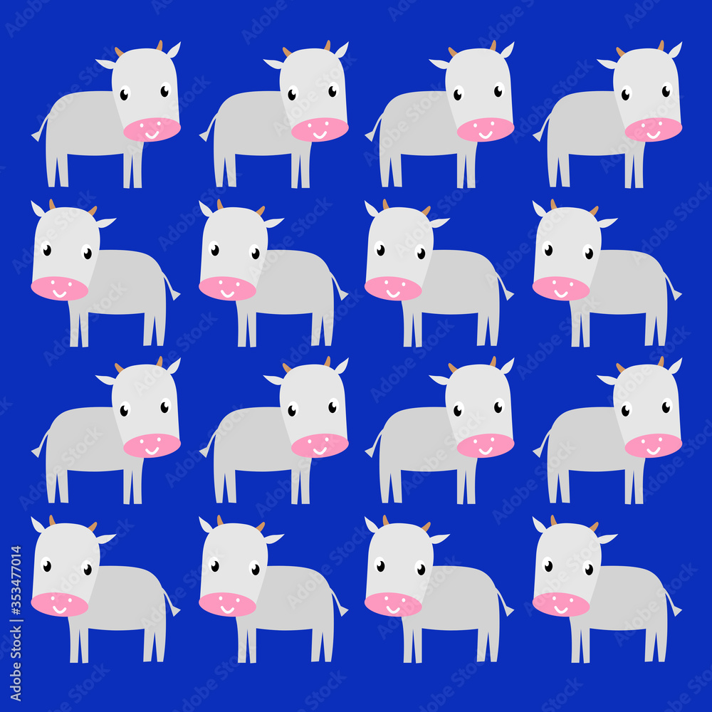Cute Cow design background Cute Cow design background