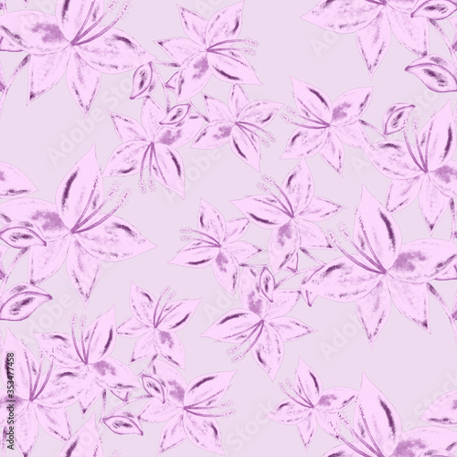 Vintage watercolor seamless pattern with flowers for decoration design. Bright spring or summer fashion print. Vintage wedding decor. Textile design. © Natallia Novik