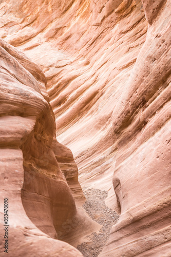 Rock textures in Little Wild Horse Canyon, Utah