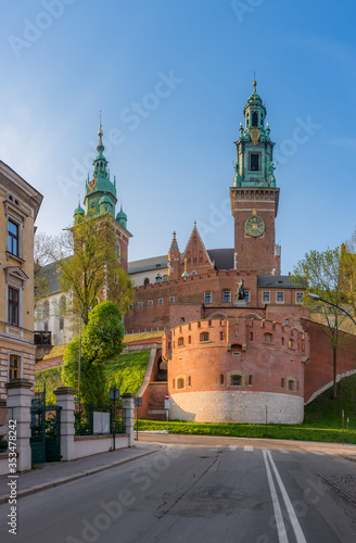 Wawel castle and Wawel cathedral, Krakow, Poland