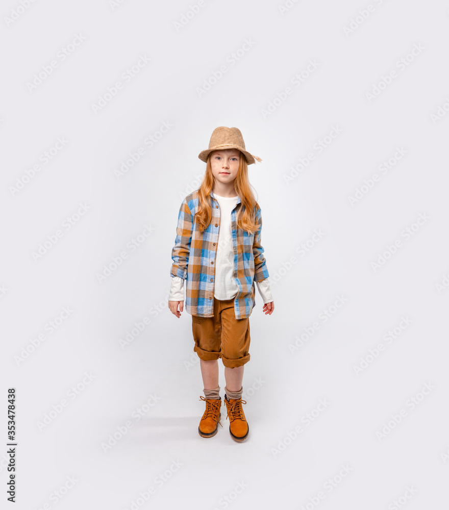 cute long haired emotional girl in traveler clothes cute long haired emotional girl in traveler clothes