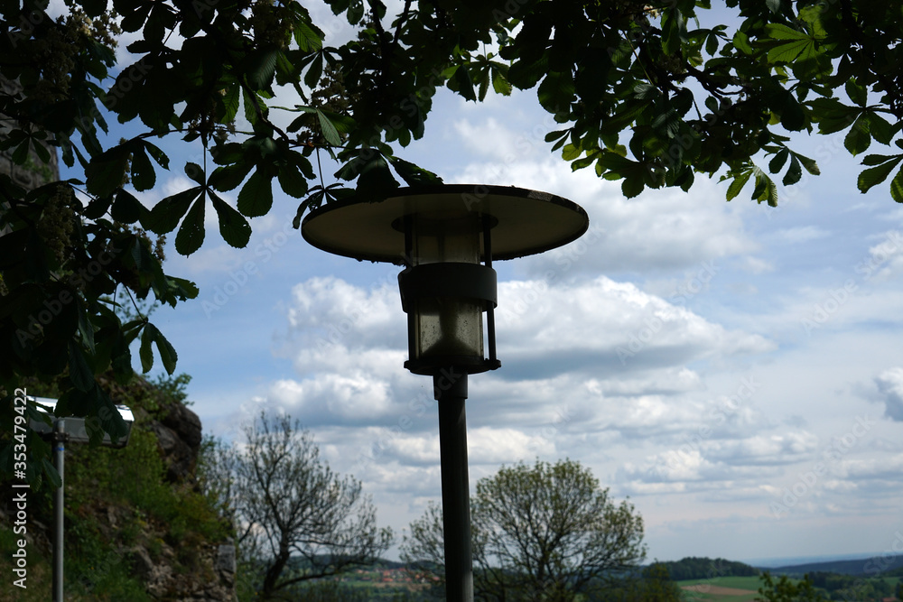 Old lamps along the way, which are still in operation today