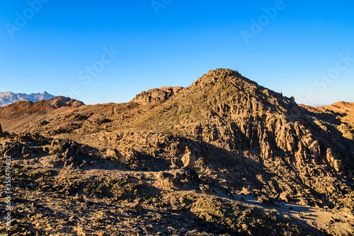 Mountains in arabian desert not far from the Hurghada city, Egypt