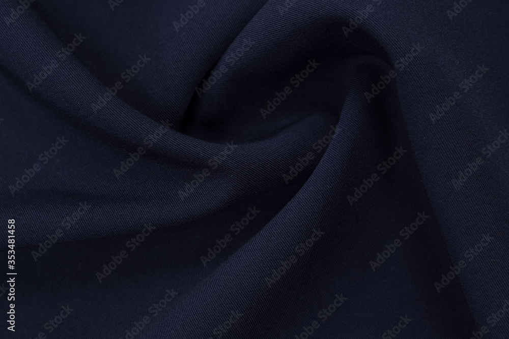Obraz premium Blue polyester fabric texture background