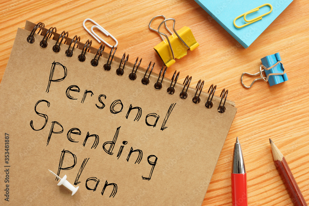 Personal Spending Plan is shown on the conceptual business photo Personal Spending Plan is shown on the conceptual business photo