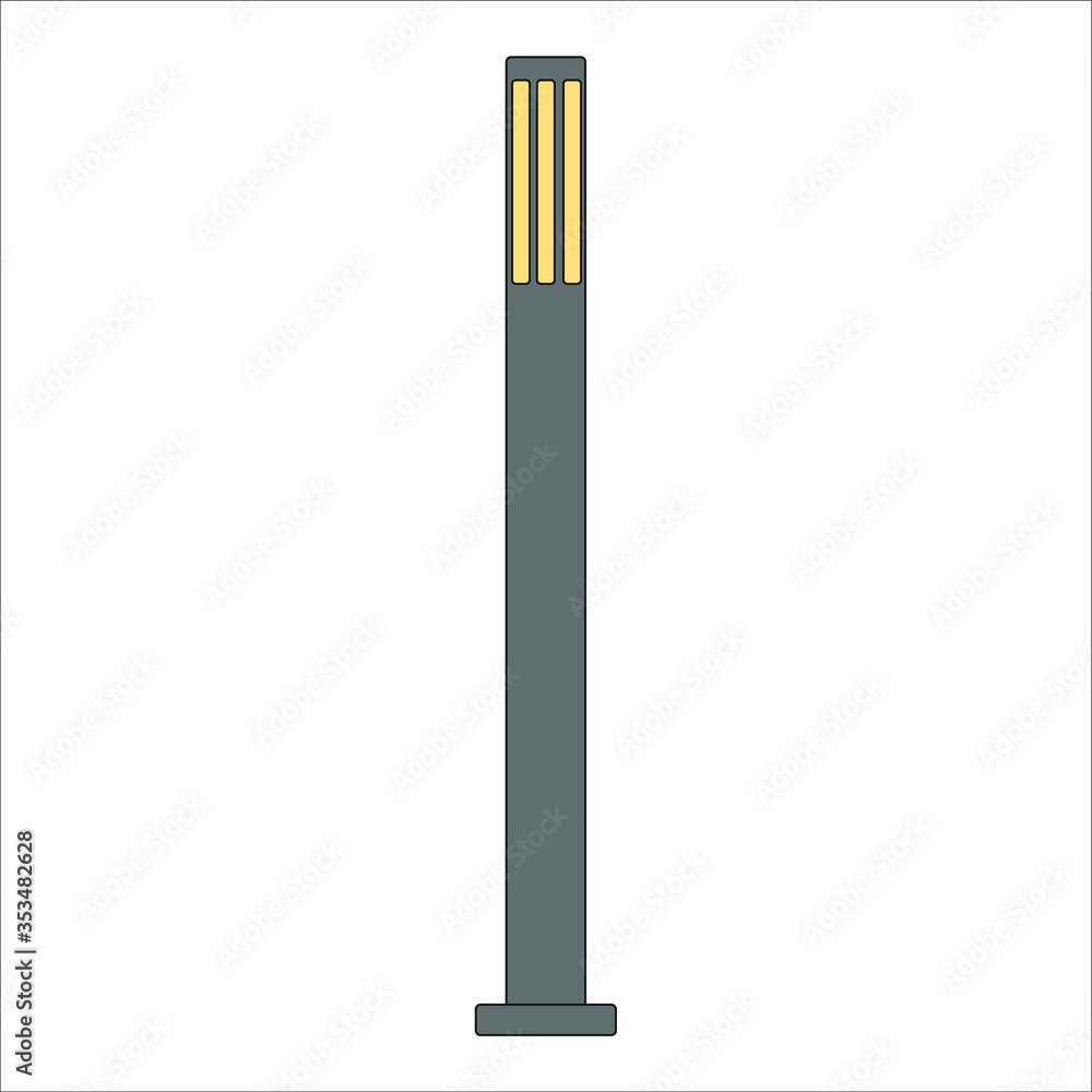 street lamps. illustration for web and mobile street lamps. illustration for web and mobile