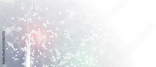 Abstract tech background. Futuristic technology interface