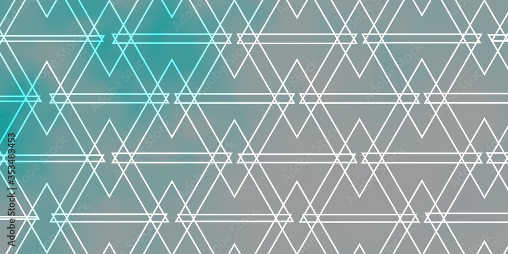 Light BLUE vector layout with lines, triangles. Triangles on abstract background with colorful gradient. Template for wallpapers. Light BLUE vector layout with lines, triangles. Triangles on abstract background with colorful gradient. Template for wallpapers.