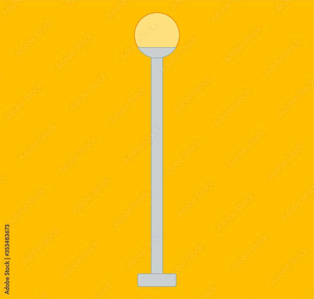 street lamps. illustration for web and mobile street lamps. illustration for web and mobile