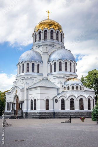 St Alexander Nevsky cathedral in Kamianets Podilskyi city in Khmelnytskyi Oblast, Ukraine