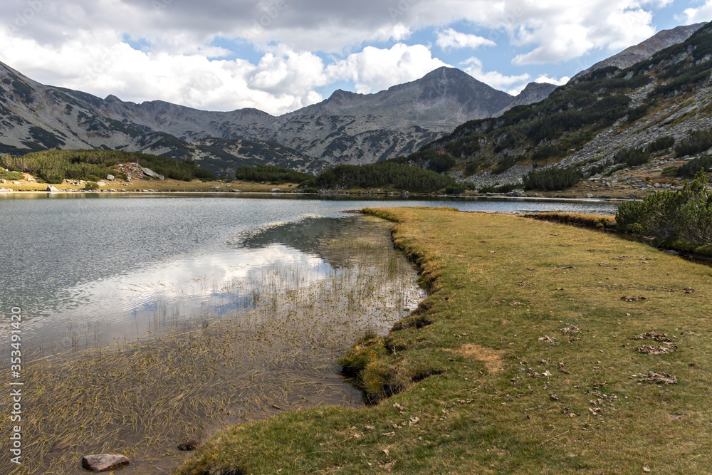 Landscape of Muratovo lake at Pirin Mountain, Bulgaria