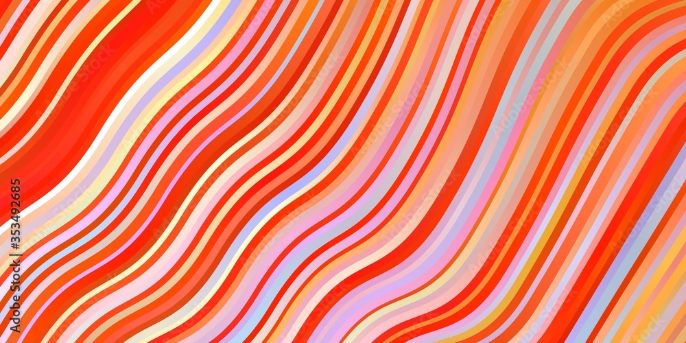 Light Orange vector pattern with curves. Brand new colorful illustration with bent lines. Pattern for websites, landing pages. Light Orange vector pattern with curves. Brand new colorful illustration with bent lines. Pattern for websites, landing pages.