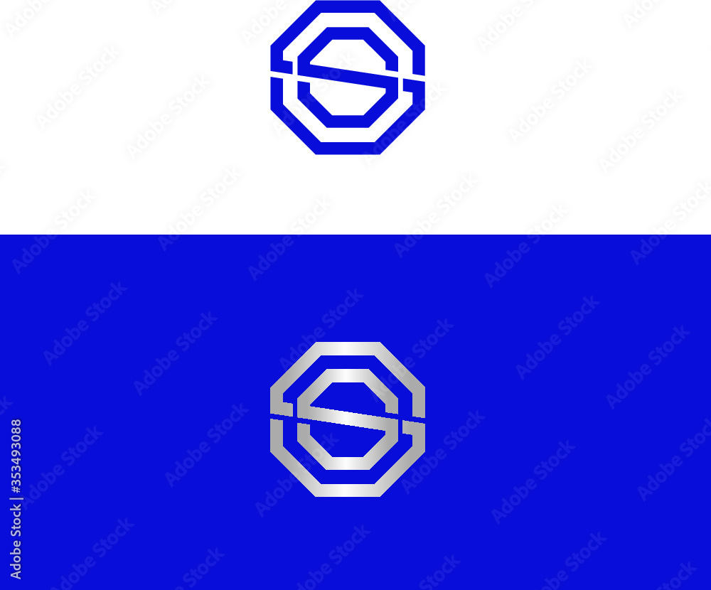 Geometric letter S logo