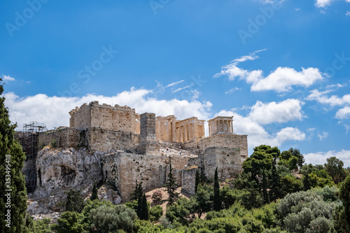 Acropolis of Athens, view from Areopagus hill in Greece © Rawf8