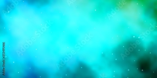 Light BLUE vector background with colorful stars. Decorative illustration with stars on abstract template. Pattern for websites, landing pages.