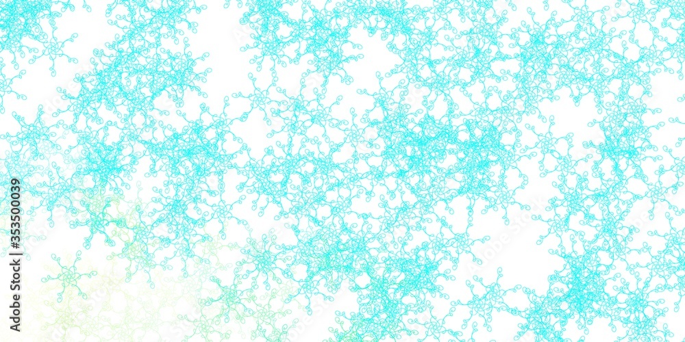 Light Blue, Green vector layout with curves. Light Blue, Green vector layout with curves.