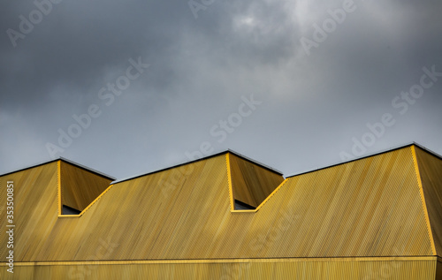 Abstract Yellow Urban Architecture