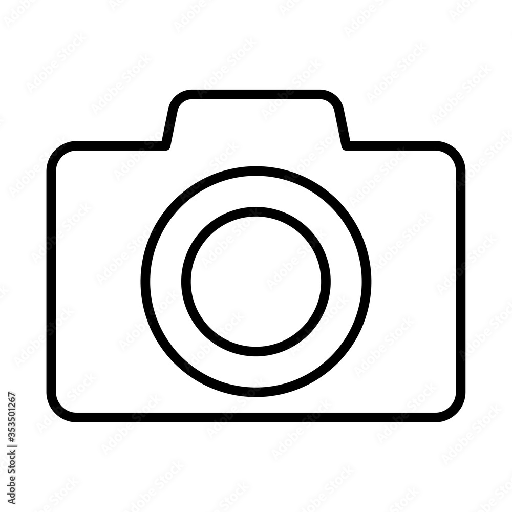 photographic camera line style icon photographic camera line style icon
