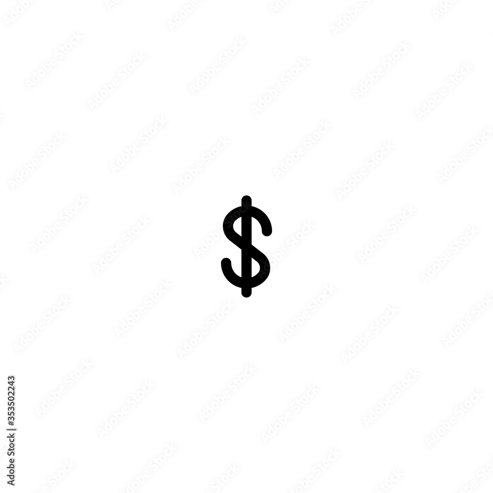 Dollar icon. Online purchase button. Money currency symbol. Logo design element Dollar icon. Online purchase button. Money currency symbol. Logo design element