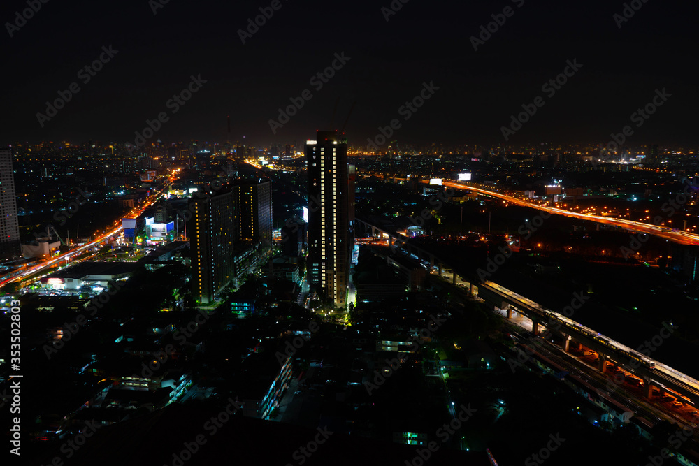 night view of the city in bangkok night view of the city in bangkok