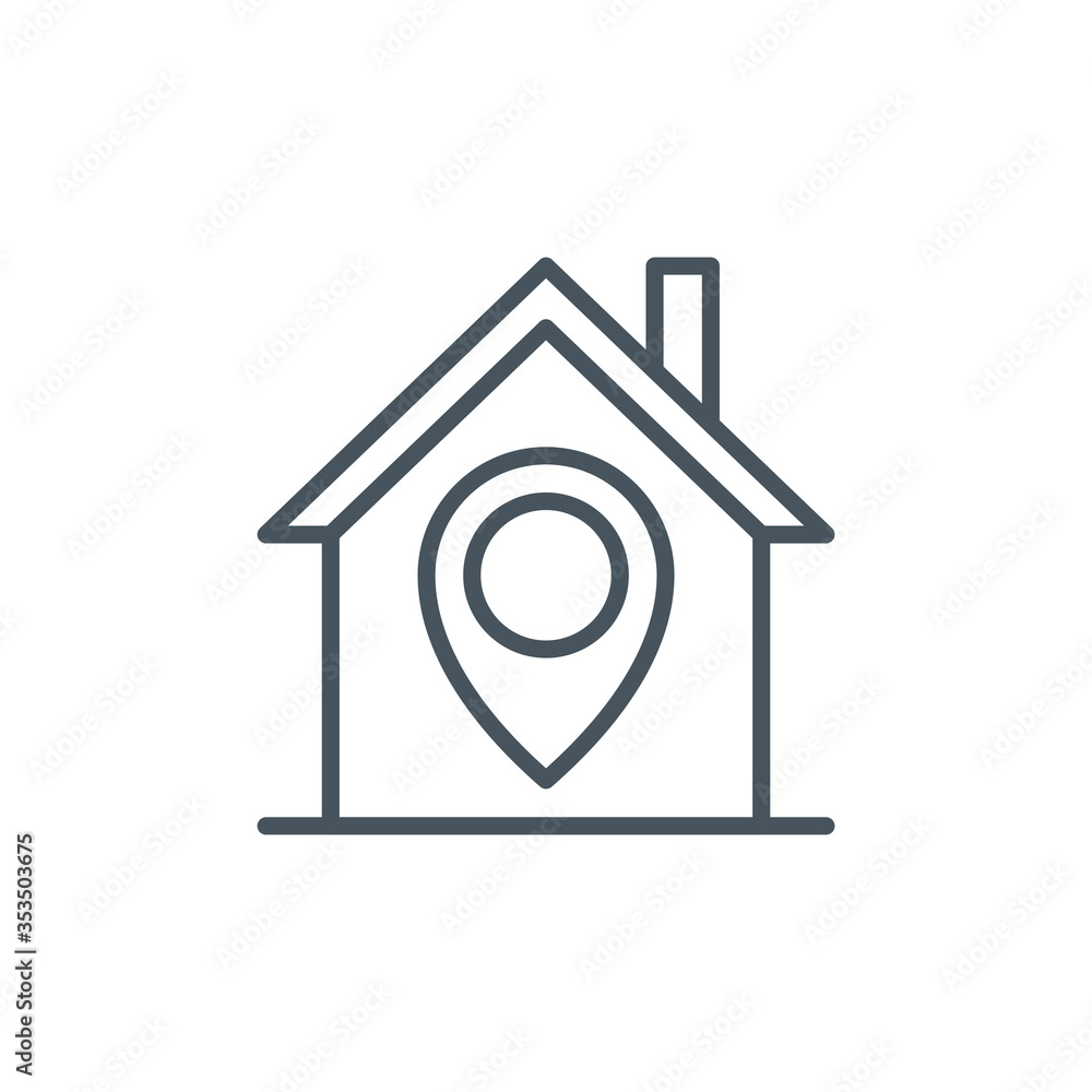 home quarantine locality 14 days single line icon isolated on white. Perfect outline symbol Coronavirus Covid 19 pandemic banner. Quality design element stay home location with editable Stroke home quarantine locality 14 days single line icon isolated on white. Perfect outline symbol Coronavirus Covid 19 pandemic banner. Quality design element stay home location with editable Stroke