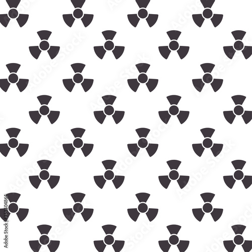 nuclear caution signals pattern background